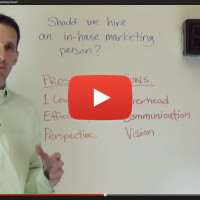Should I hire an in-house marketing person? (video)